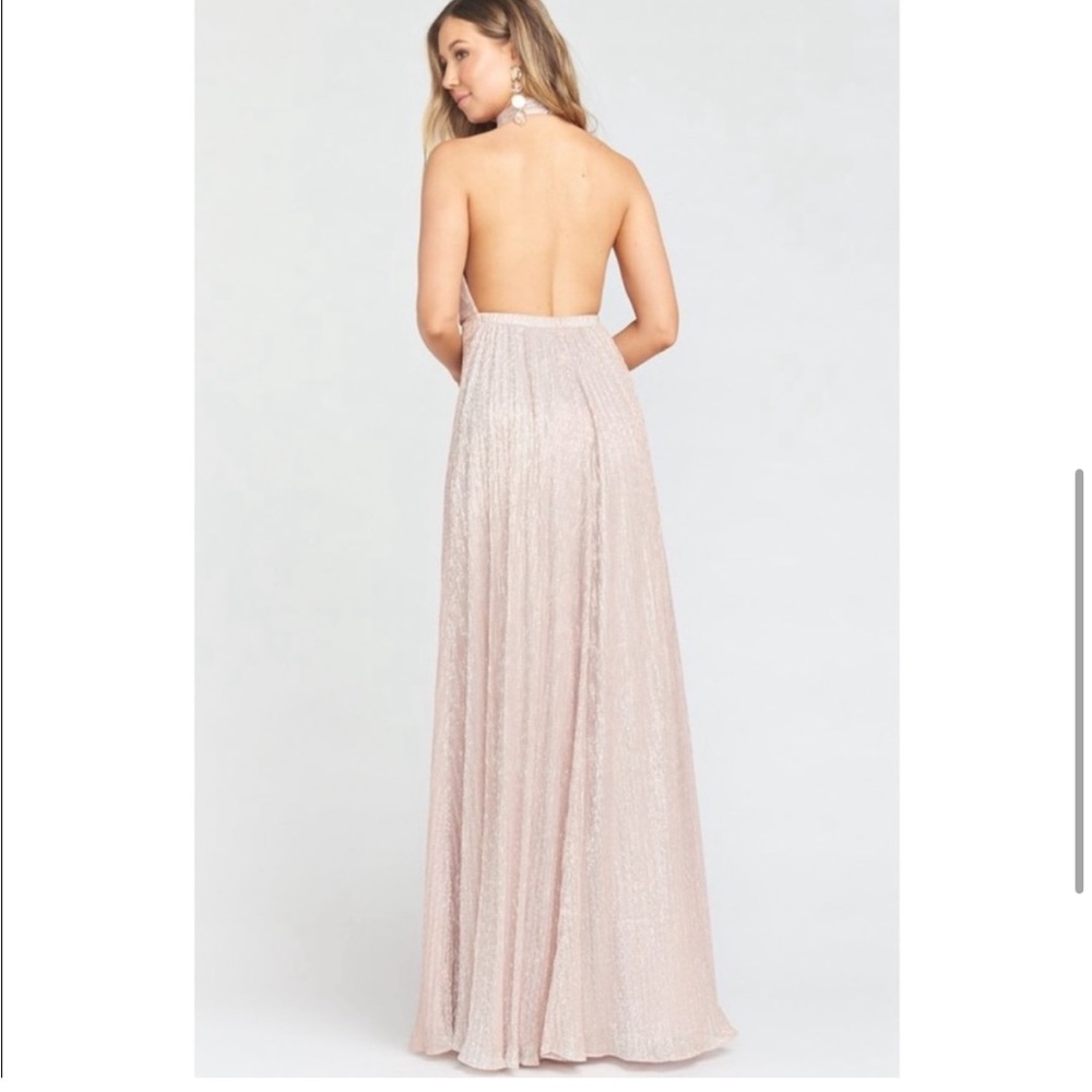 Show Me Your Mumu Collette Maxi Dress in Mauve - Sz medium - formal dress - gold - Picture 4 of 11
